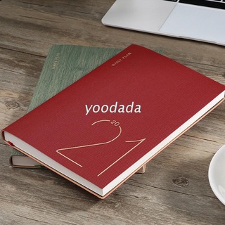 Yoo 2021 planificador organizador A5 diario cuaderno mensual semanal nota libro de viaje