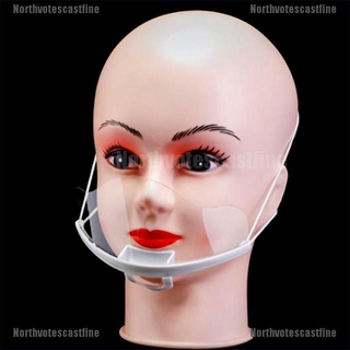 Northvotescastfine 10 pzs mascarilla Facial Ambiental reutilizable de plástico Transparente Para Restaurante Nvcf