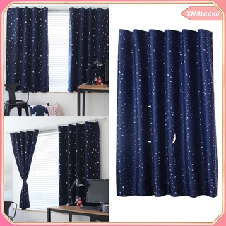 100x130cm cortinas opacas oscurecimiento cortinas para dormitorio con puntos estrellas
