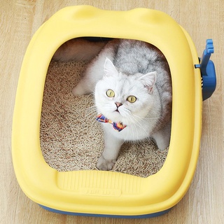 #asp - caja de arena para gatos, semicerrada, superior, gran espacio, inodoro, suministro de mascotas (1)