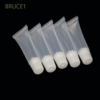 Bruce1 5Pcs 10ml nuevos tubos vacíos portátiles protector solar crema cosméticos recipientes dispensadores loción botella/Multicolor (1)