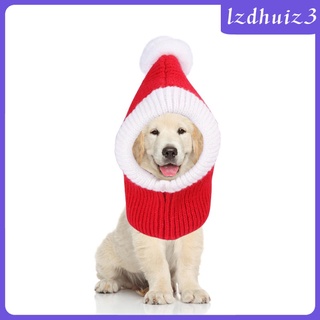 Gorro De navidad Para perros adorables accesorios De invierno cálido De baja duración a prueba De viento invierno perro tejido sombreros mascotas Para hombre (4)