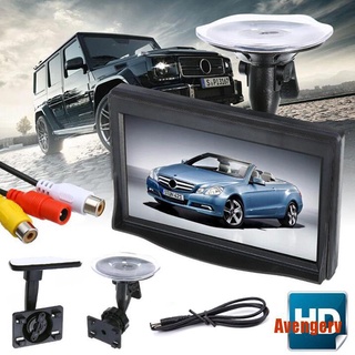 AVENG Monitor de pantalla HD de 5 pulgadas para cámara de estacionamiento retrovisor de coche Ca