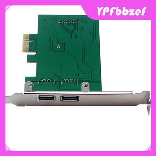 lovoski usb 3.0 2 puertos + conector de 19 pines pci-e express adaptador de tarjeta verde