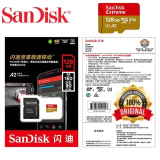 Tarjeta de memoria Micro SD sandisk Extreme clase 10 TF 64GB/128GB/256GB/512GB (160MB/S/A2/U3) tarjeta Micro SD (1)