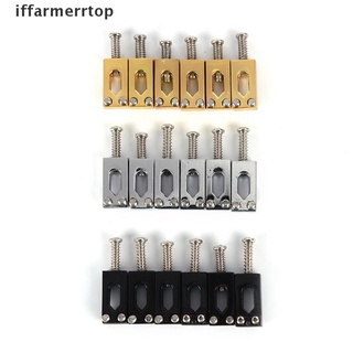 iffarp - sillín de trémolo para guitarra eléctrica tele, oro/plata/negro. (5)