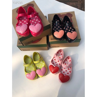 Spot goods brasil Melisa melissa zapatos niños niñas en forma de corazón sandalias agujero zapatos perfumados zapatos de bebé (1)