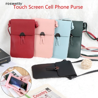 Roswetty Women Touch Screen Bag Cell Phone Smartphone Wallet Leather Shoulder Strap Bag CO