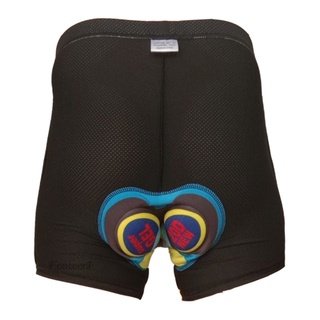 [Fenteer1] pantalones cortos acolchados 3D para ciclismo, ropa interior de ciclismo, pantalones cortos, color rojo