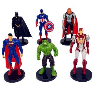 Vingadores Marvel Superhero Homem De Ferro Hulk Capitão América Superman Batman Thor Figuras De Ação Brinquedos