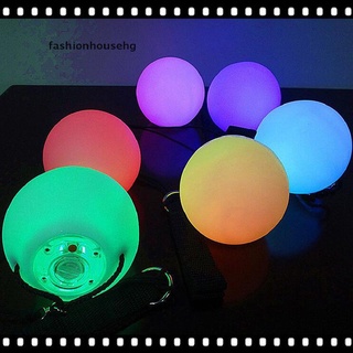 fashionhousehg pro led multicolor resplandor poi bolas lanzadas luz para danza del vientre accesorios de mano venta caliente