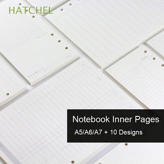 hatchel papelería cuaderno recambio estudiantes hoja suelta interior página papel recarga mensual 45 hojas semanal diario planificador punto a5 a6 a7 carpeta dentro de la página