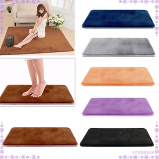 2 alfombrilla de baño de espuma viscoelástica suave, alfombra de baño de terciopelo no absorbente, alfombra de hotel de cocina para el hogar, multicolor (9)