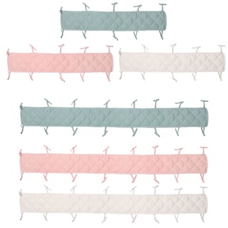 JE Cotton Crib Protection Wrap Edge Baby Anti-bite Solid Color Bed Bumper Fence Guardrail Baby Care Baby Safety Products