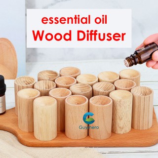 difusor de aceite esencial de difusor de madera aromática para haya de cilindro de aromaterapia