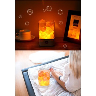 USB LED luz de noche Natural purificador de aire Himalaya cristal sal lámpara regalos