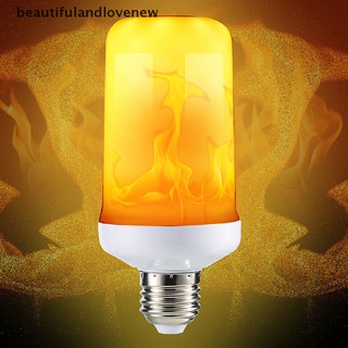 [beautifulandlovenew] 4 modos led efecto llama simulado naturaleza fuego bombilla e27 5w decoración lámpara