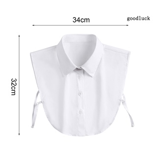 Dm Camisa Falsa De algodón Resistente con cuello Falso desmontable Para diario (5)