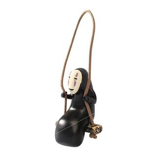 MCMURREY Gift Car Ornaments Toy Figures Toys Faceless Male Pendant Cute Spirited Away No Face Man Miyazaki Hayao Rearview Mirror Auto Decoration Anime Pendants/Multicolor (8)