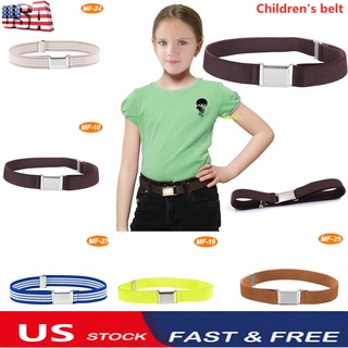 Jca-Boy niña cintura de cuero sintético ajustable cinturones de cintura cuadrada hebilla correa de cintura