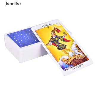[Jennifer] Versión En Español Inglés Jinete Esperar Tarot deck Adivinación Destino Cartas De Juego . (1)