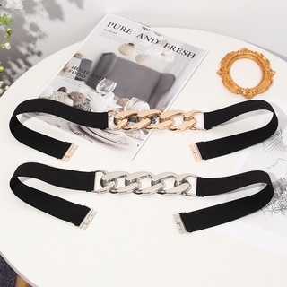 Layor 2Pcs moda elástico cinturones ajustable elástico correa de cintura mujeres ropa decoración Punk cintura cinturones decorativos cintura (8)