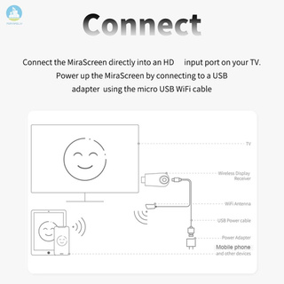 MI MiraScreen E9 HD TV Stick Smart TV HD Dongle 2.4G receptor Wifi inalámbrico DLNA Airplay TV Stick Miracast receptor de pantalla (6)