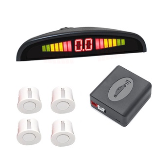 4 Sensors Car Flat Parking Sensor Auto Reverse Back up Detector System with LED Display for Cars (1)