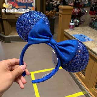 Shanghai Disney compra doméstica Mickey Mouse Minnie arco lentejuelas intermitente diadema accesorios para el cabello diadema cabeza accesorios