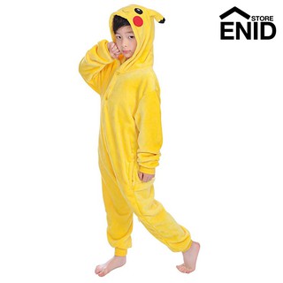 enidstore niño niño de dibujos animados pikachu mono pijamas de una pieza ropa de dormir ropa de dormir disfraz