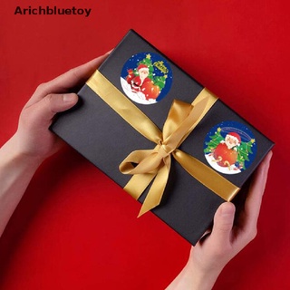 (arichbluetoy) 500pcs feliz navidad hecho a mano pegatina caja de tarjetas paquete de agradecimiento etiqueta etiqueta etiqueta en venta