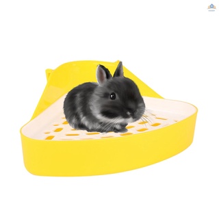 [VIAN] Animal Litter orinal entrenador inodoro esquina cama cama caja de ropa de cama para mascotas sartén para bebé conejo Chinchillas pequeños conejillos de indias hurón