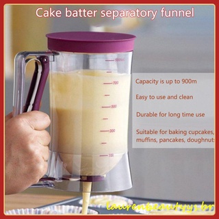 Lauren777 900 ml Cupcake panqueque Bolo Batter dispensador mezcla de pastelería jarra para hornear Ferramentas