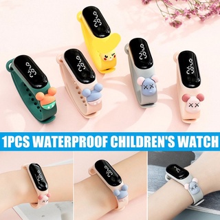 LED muñeca impermeable Digital reloj Pikachu Mickey Doraemon Peppa Pig Pooh pulsera de los niños electrónica de ocio estudiantes reloj deportivo niño reloj de año nuevo regalo