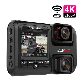 D30 4K 2160P WIFI Dual lente coche DVR Novatek 96663 Chip Sony IMX323 Sensor visión nocturna cámara Dual Dash Cam grabadora