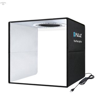 mini caja de luz puluz photo studio con 6 fondos de color para tienda de fotos, 80 unidades, luz led, iluminación plegable, fotografía