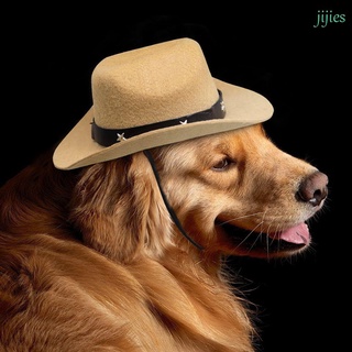 Jijies Prop Foto productos Para mascotas De Gato disfraces De navidad Halloween decoración sombrero De vaquero sombrero De perro/Multicolor