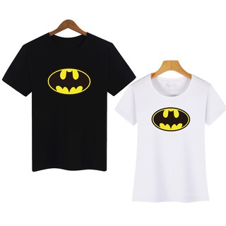 Batman pareja camiseta de alta calidad de manga corta camiseta pareja ropa