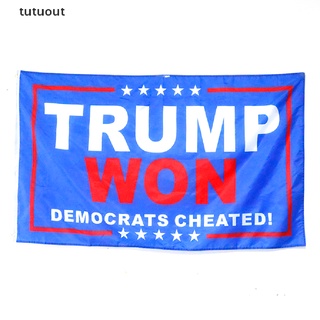tutuout trump ganó la bandera 3x5 ft trump 2024 bandera al aire libre jardín bandera por apoyar a trump co