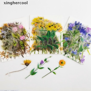 [xinghercool] 40 pzs calcomanías de flores/hoja verde/material de plantas/diy/decoración especial/caliente