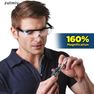 [zuym] mighty sight 160% lupa de ojos gafas recargables led xvd
