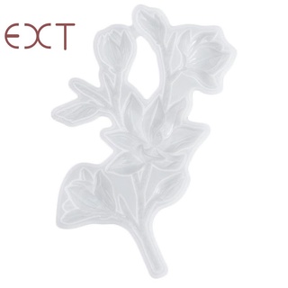 Molde epoxi hermosas ramas de flores de silicona hecha a mano decoración seca