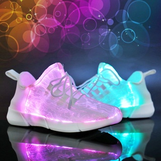 Zapatilla Zapatos casuales que brillan intensamente luminosos Recarga USB Led