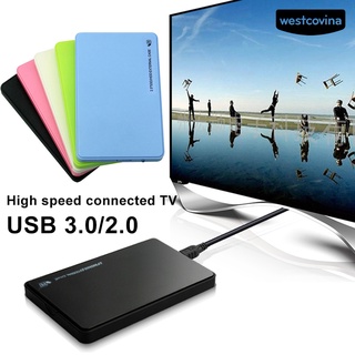 Westcovina USB 3.0/2.0 2.5 pulgadas SATA externo HDD SSD móvil disco duro caso caja para PC