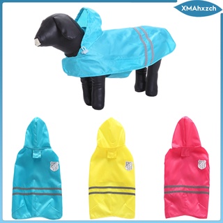 impermeable reflectante impermeable para perros/mascotas/ropa con capucha/ropa azul xxs (9)