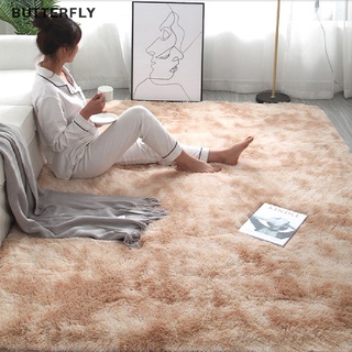 [mariposa] Alfombra Shaggy Tie-dye impreso de felpa piso esponjoso alfombra de área alfombra sala de estar alfombras (2)