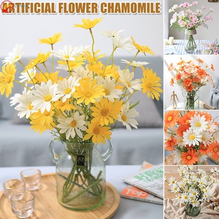 Isyqs Flores artificiales De margaritas/Flores artificiales Para decoración De boda/fotografía