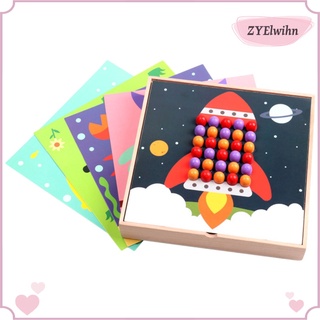 setas peg puzzle combinación 184pcs educativo hongo uñas juguetes para fiesta de navidad niños niños