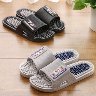 nuevo tipo de suela acupoint zapatillas de masaje simple casa pie terapia zapatos casa pareja un carácter zapatillas baño antideslizante zapatillas