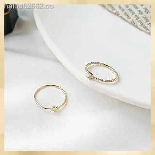 [en stock] ins estilo anillos de alta calidad circón anillo mujer luz de lujo nicho exquisito diseño sentido índice anillo de cola anillo de moda personalidad anillo